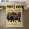 Uni Black Angus God Says You Are Custom Name Bedding Set