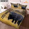 Uni Personalized Name Angus Cattle On The Farm 3D Bedding Set