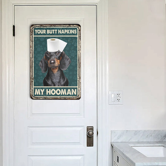 uni Dachshund All Printed 3D Metal Sign