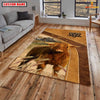 Uni Highland Farming Brown Personalized Name 3D Rug