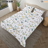 Uni Chicken Light Pattern Custom Name Bedding Set
