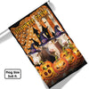Uni Hereford Cattle Haunted Farm Halloween Flag