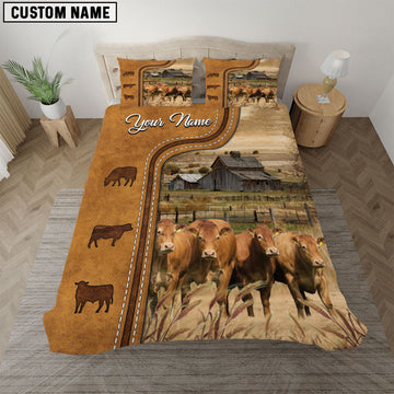 Uni Limousin On The Farm Personalized Name Bedding Set