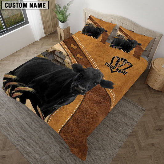 Uni Black Angus Cattle Customized Bedding set