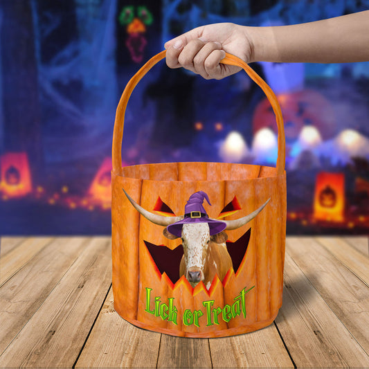 Uni Tx-Longhorn Lick Or Treat Halloween Basket
