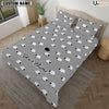 Uni Sheep Pattern Custom Name Bedding Set