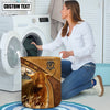 Uni Highland Cattle Brown Custom Name Basket