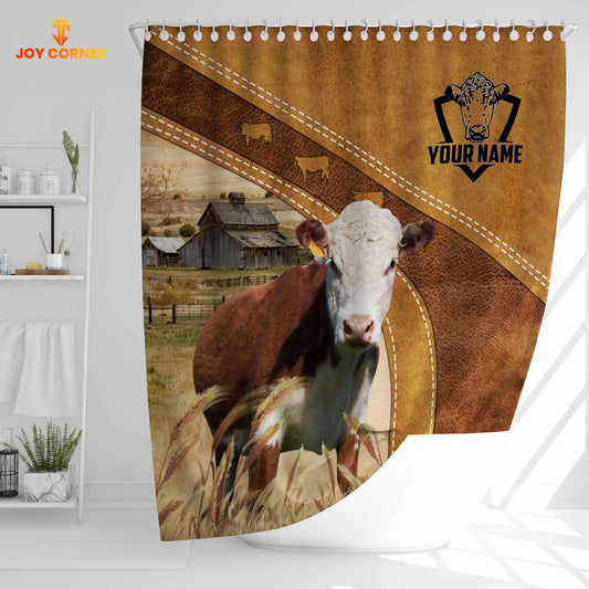 Uni Custom Name Hereford Pattern Shower Curtain