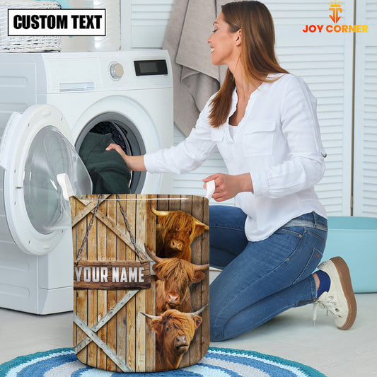 Uni Highland Barn Custom Name Laundry Basket