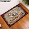 Uni GYR Faith Family Farming Custom Name Doormat