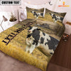 Uni Personalized Name Holstein Cattle On The Farm 3D Bedding Set