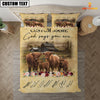 Uni Highland God Says You Are Custom Name Bedding Set