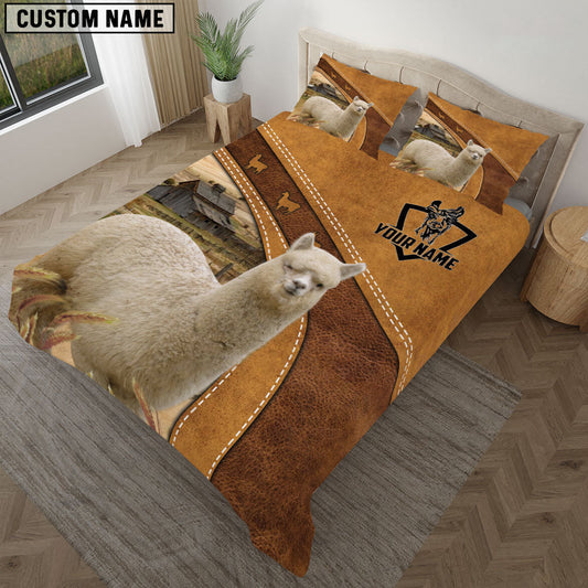 Uni Custom Name Alpaca Bedding set