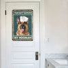 uni German Shepherd All Printed 3D Metal Sign