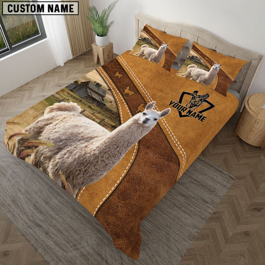 Uni Custom Name Lhama Bedding set