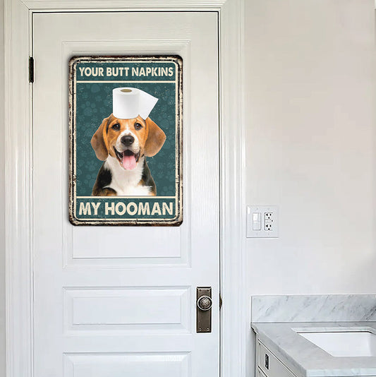 uni Beagle All Printed 3D Metal Sign