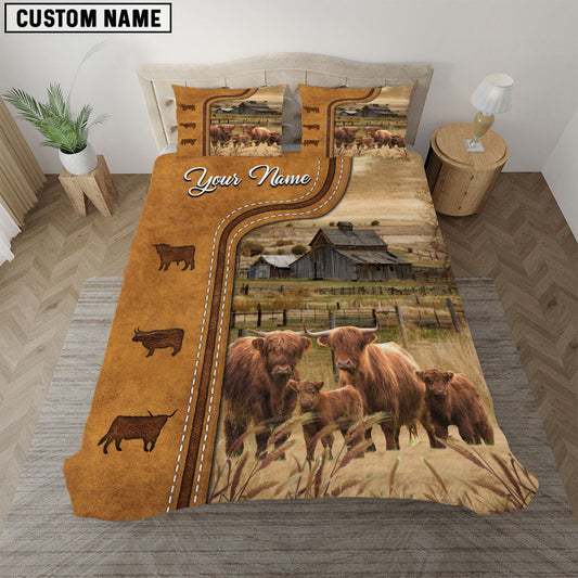 Uni Highland On The Farm Personalized Name Bedding Set