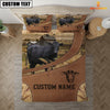 Uni Custom Name Black Angus On Farm Bedding Set