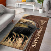 Uni Black Angus Farming Personalized Name 3D Rug