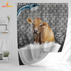 Uni Jersey Brick Wall 3D Shower Curtain