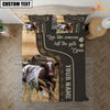 Uni Shorthorn Like Someone Left The Gate Open Customized Name 3D Bedding Set