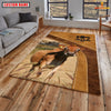 Uni Jersey Farming Brown Personalized Name 3D Rug