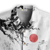 Misty Mountain Landscape Ink Hawaiian Shirt