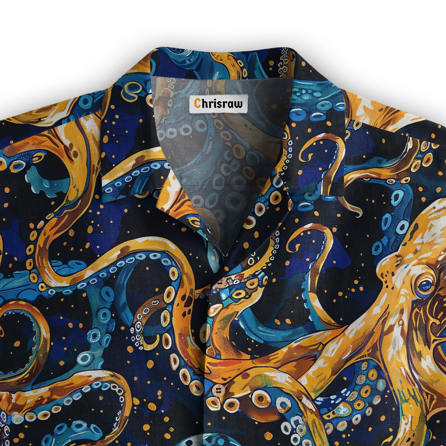 Blue Ocean Octopus Hawaiian Shirt