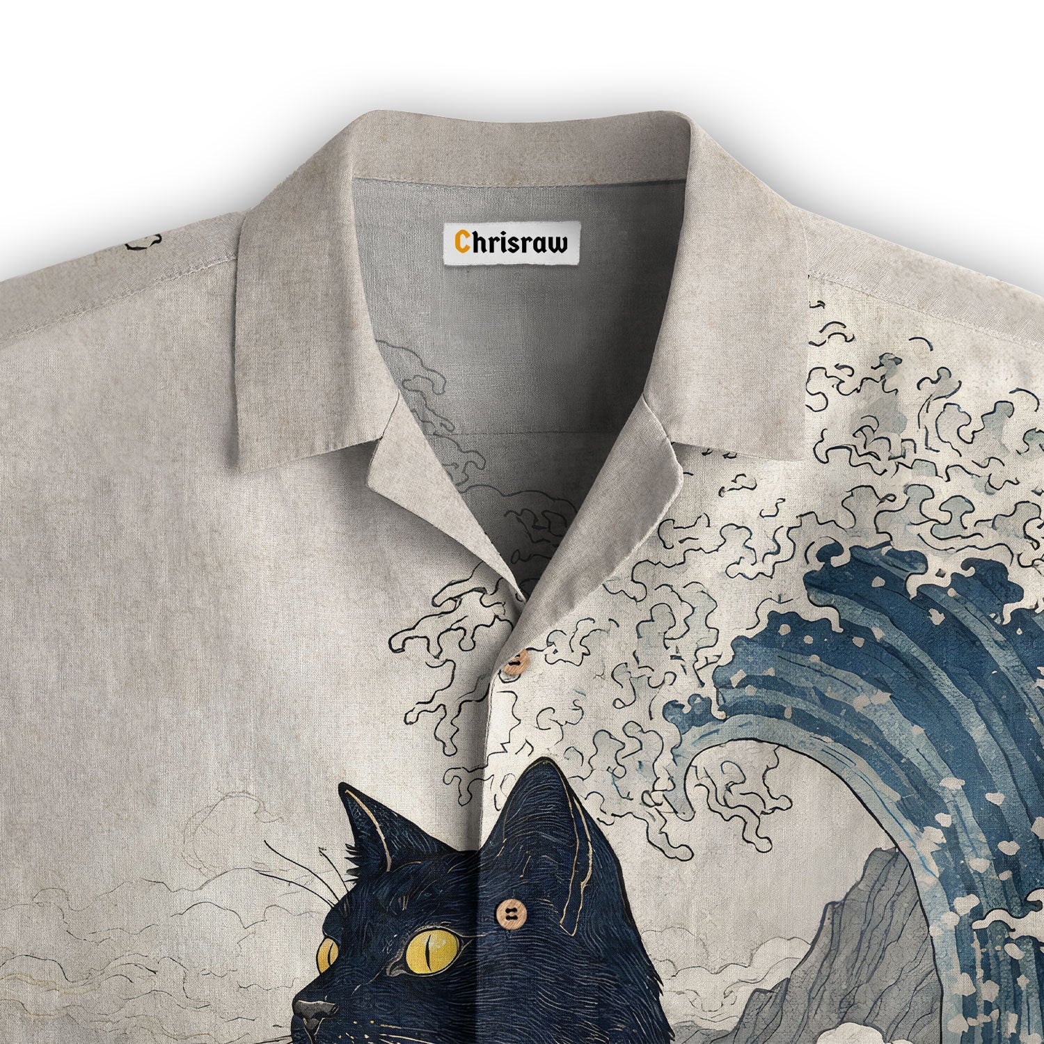 Cat Amidst Majestic Peaks Hawaiian Shirt