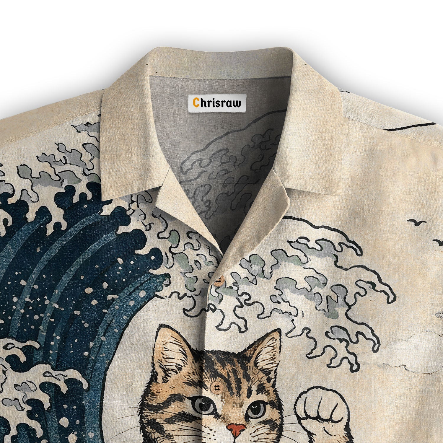 Cat Surfing Hawaiian Shirt