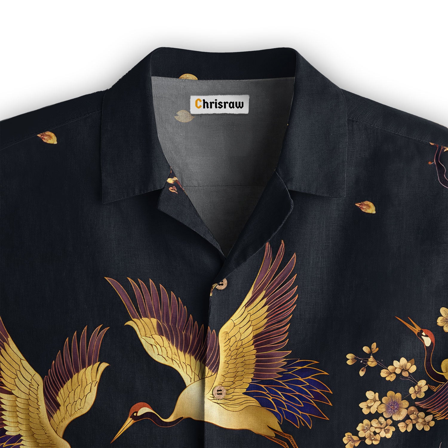 Cranes Dancing On The Waves Hawaiian Shirt