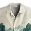 Misty Mountain Landscape Ink Hawaiian Shirt