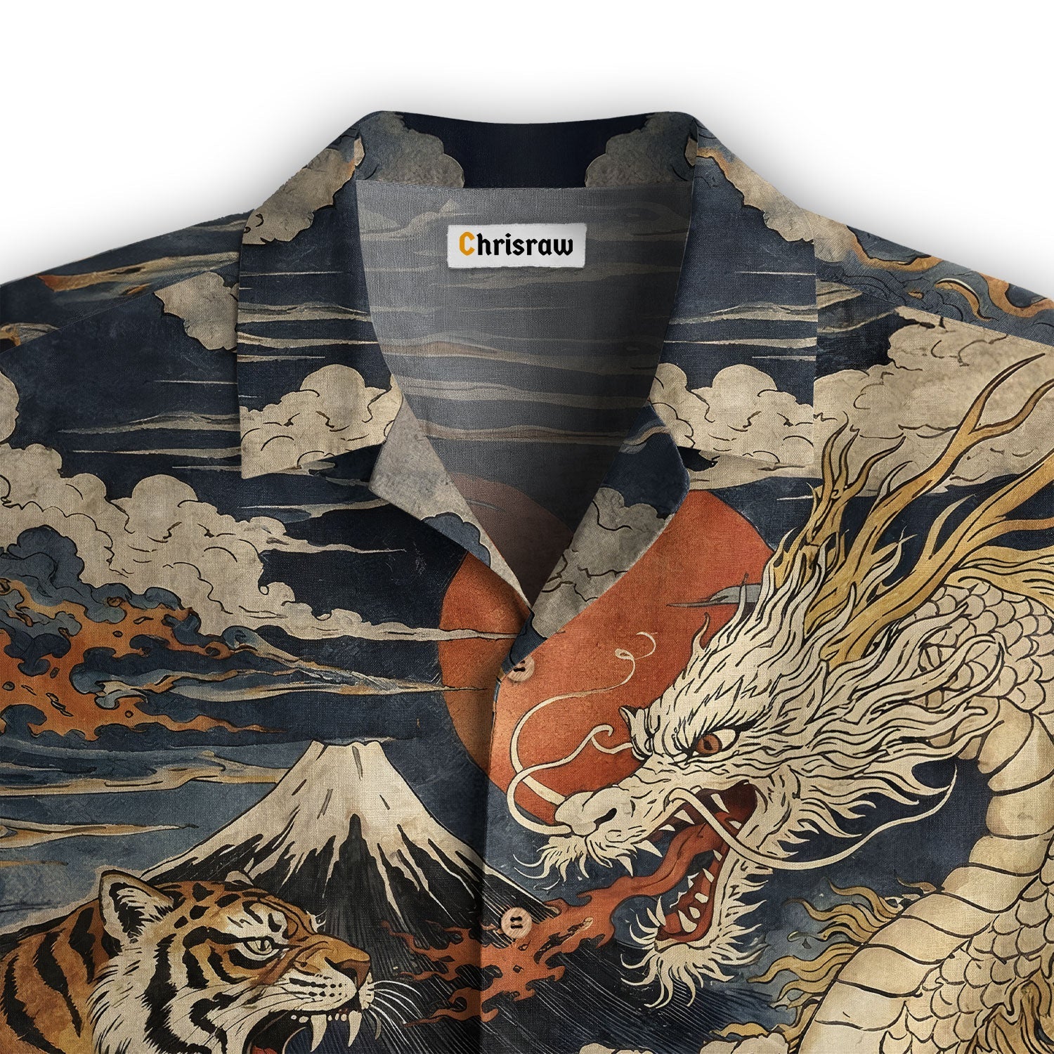 Fight Between Dragon And Tiger Hawaiian Shirt