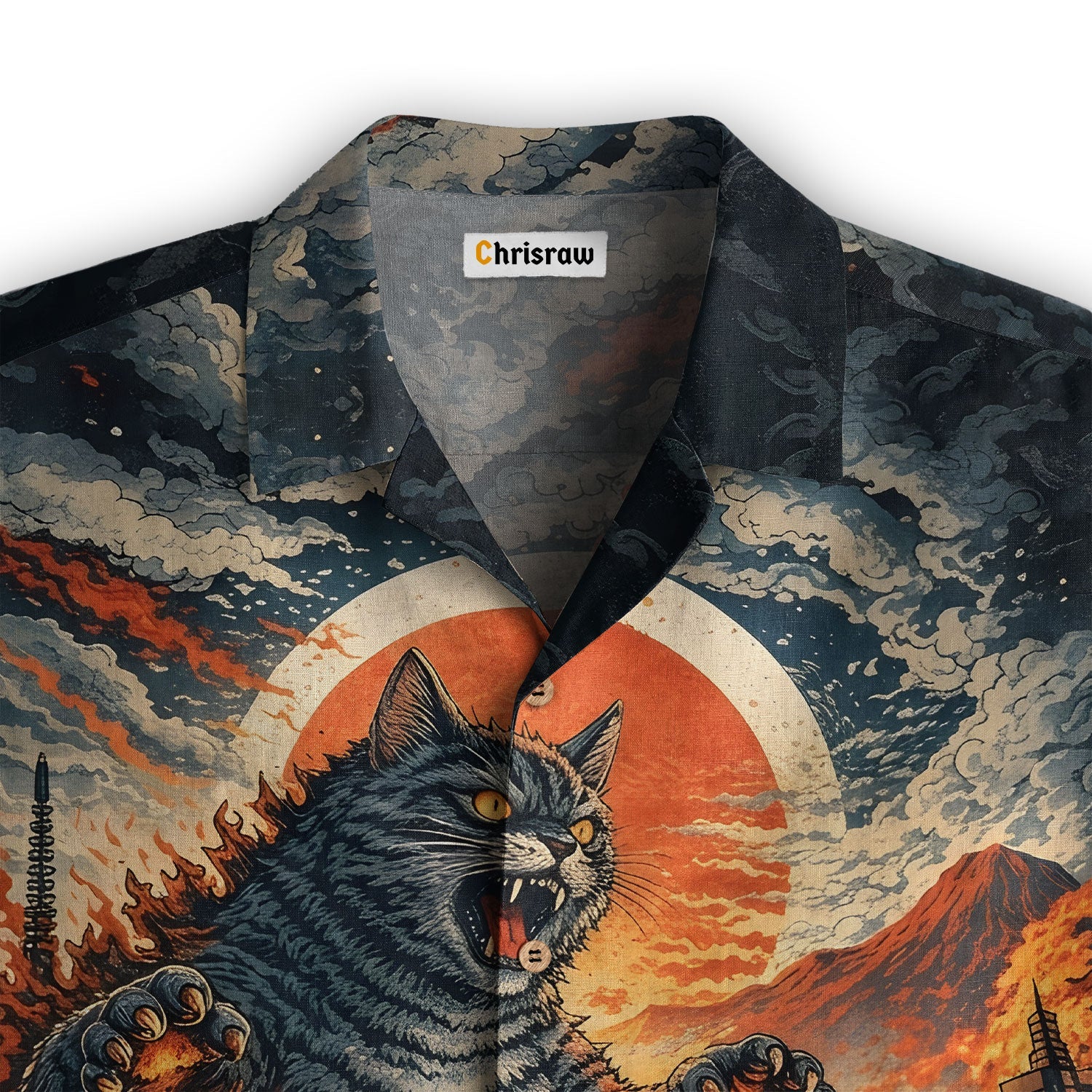 Monster and Wandering Cat Hawaiian Shirt