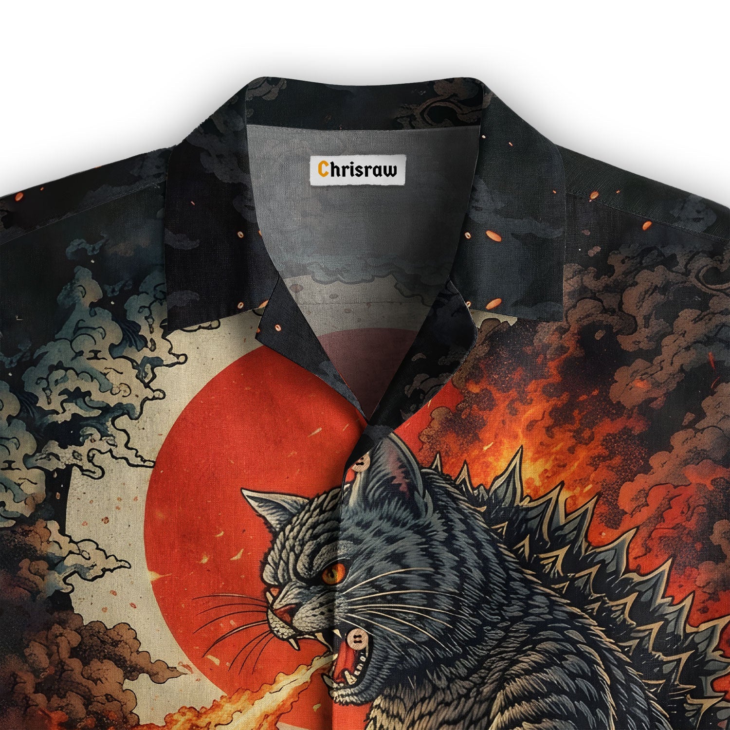 Monster and Wandering Cat Hawaiian Shirt