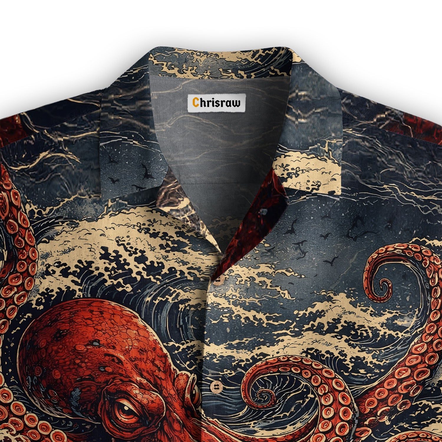 Great Wave Octopus Hawaiian Shirt