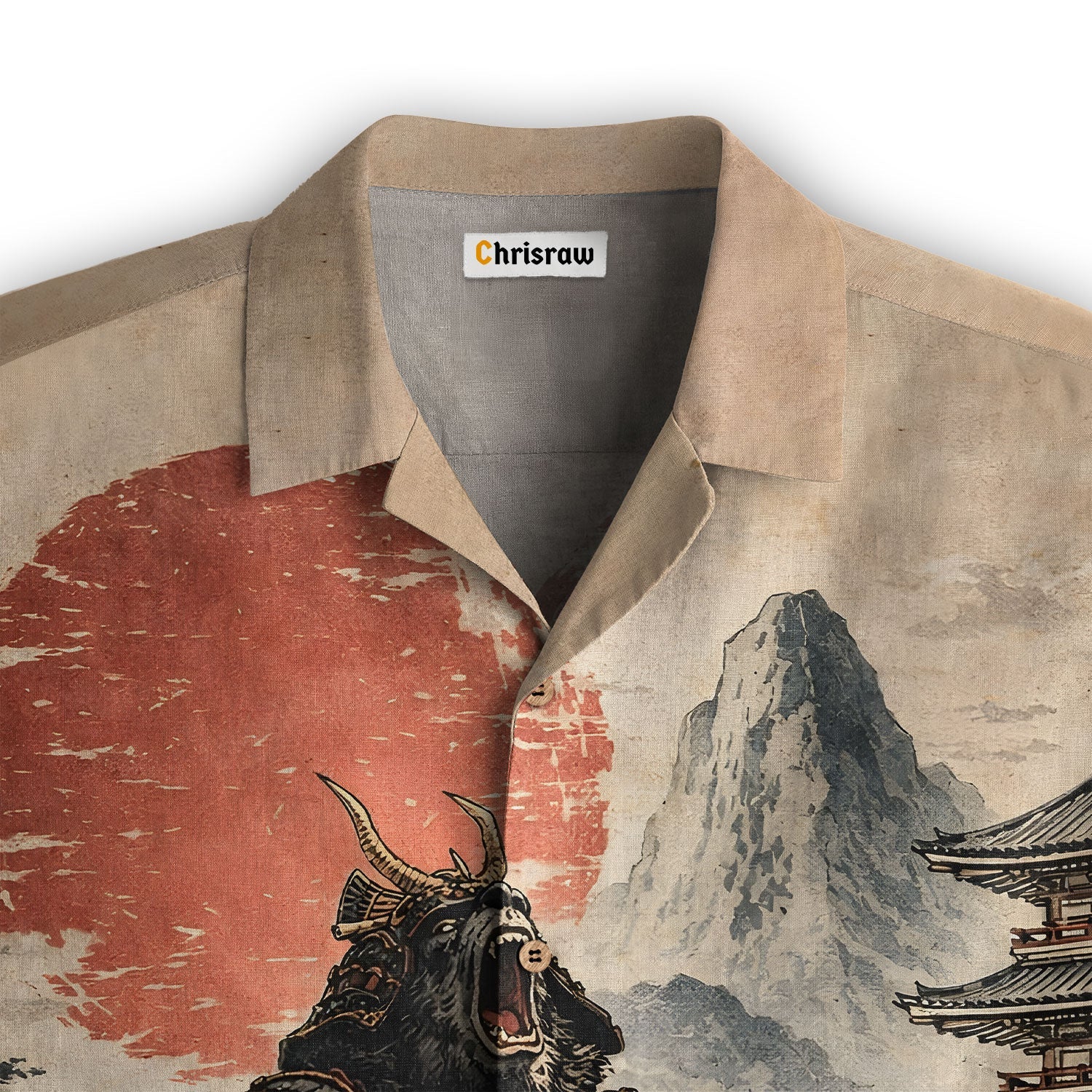 Japanese Samurai Bigfoot Hawaiian Shirt