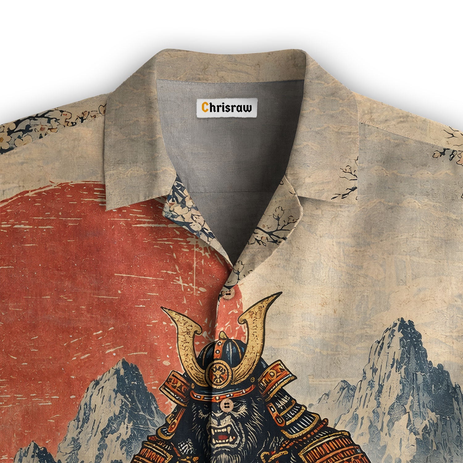Japanese Samurai Bigfoot Hawaiian Shirt