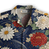 Crimson Daisy Hawaiian Shirt