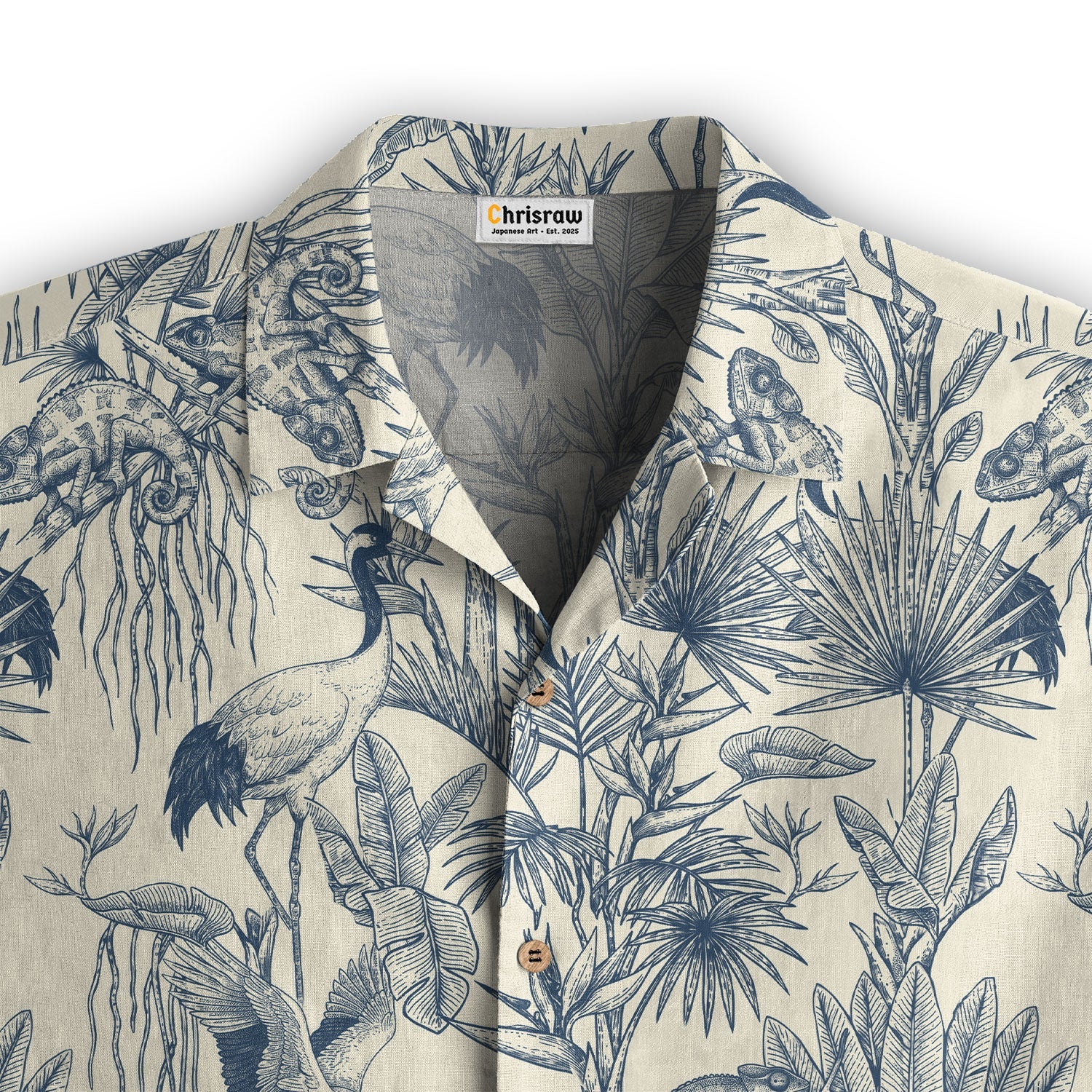 Crane Garden Hawaiian Shirt