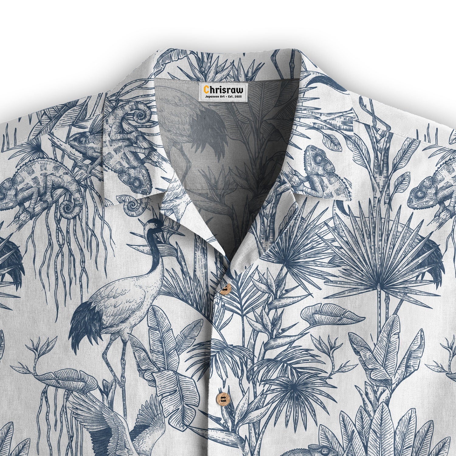 Crane Garden Hawaiian Shirt