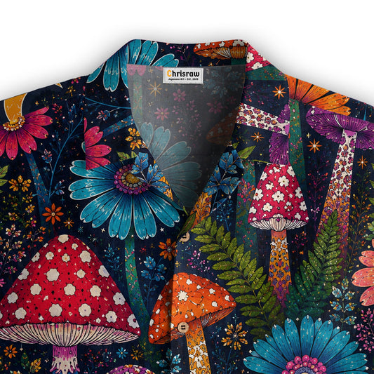 Yayoi Kusama Mushrooms Hawaiian Shirt