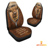 Uni Highland Zipper Leather Pattern Car Seat Covers Universal Fit (2Pcs)