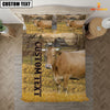 Uni Personalized Name Gelbvieh Cattle On The Farm 3D Bedding Set