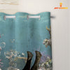 Joy Corners Black Uni Baldy Taking Shower Under The Sea 3D Shower Curtain