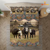 Uni Black Hereford Vintage 3D Bedding Set