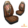 Uni Beefmaster Zipper Leather Pattern Car Seat Covers Universal Fit (2Pcs)