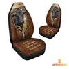Uni Dexter Zipper Leather Pattern Car Seat Covers Universal Fit (2Pcs)