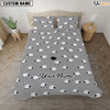 Uni Sheep Pattern Custom Name Bedding Set