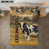 Uni Personalized Name Holstein Cattle On The Farm 3D Bedding Set